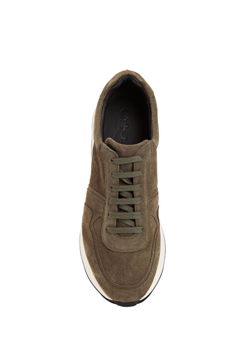 Haki Erkek Deri Sneaker - Görsel 5
