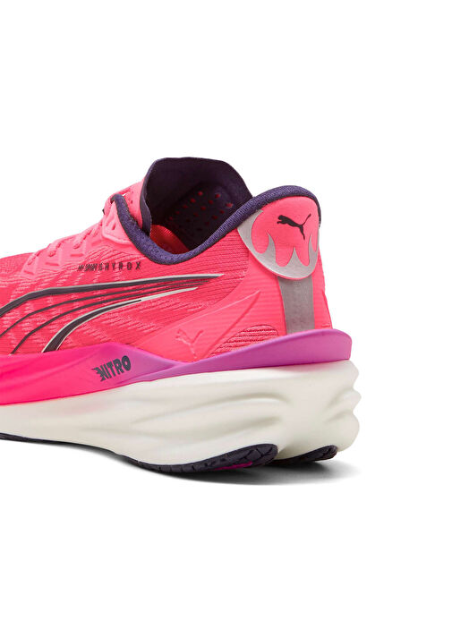 Puma PUMA White-Electric Orchid-Pur Erkek Hyrox Deviate Nitro 4