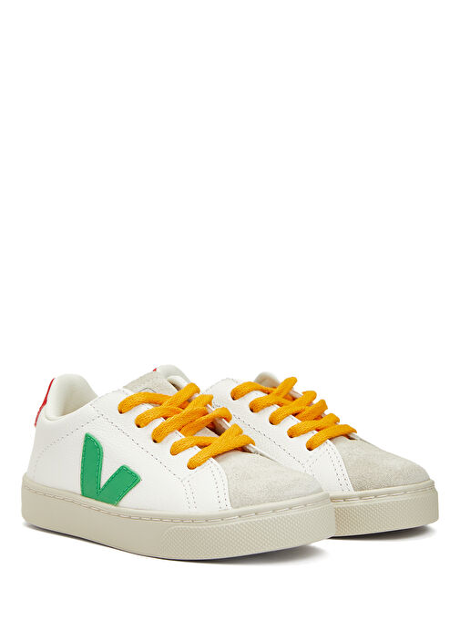 Esplar Chromefree Beyaz Unisex Çocuk Deri Sneaker - Görsel 3