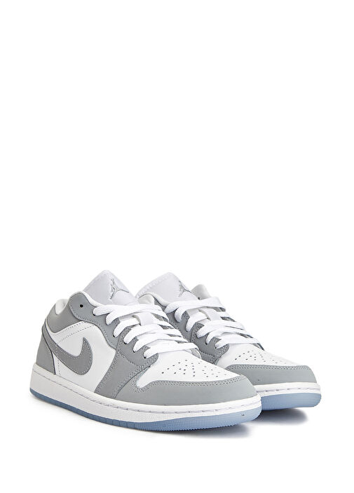 WMNS Air Jordan 1 Gri Beyaz Kadın Deri Sneaker - Görsel 3