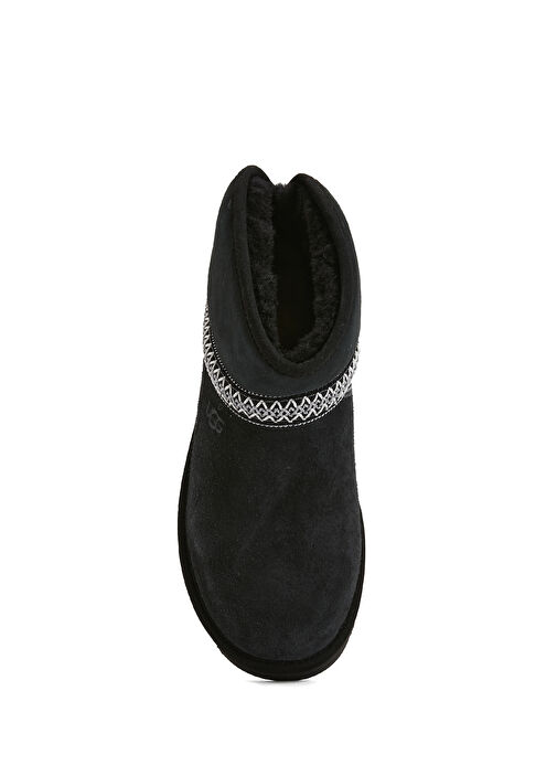 Classic Mini Crescent Siyah Kadın Süet Bot - Görsel 5