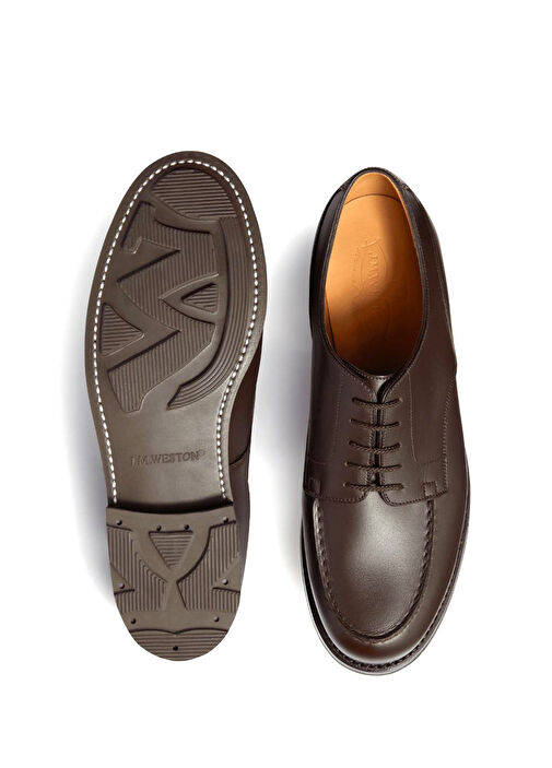 Koyu Kahverengi Erkek Deri Ayakkabı - Görsel 5