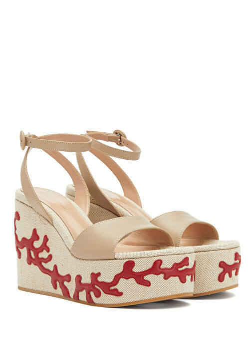 Bej Kadın Deri Espadril - Görsel 3