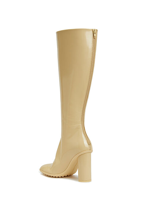 Atomic Bej Kadın Deri Çizme - Görsel 4