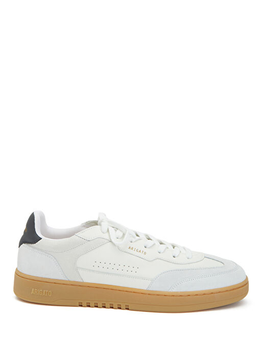 Kırık Beyaz Erkek Deri Sneaker - Görsel 2