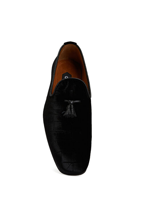 Siyah Püskül Detaylı Erkek Loafer - Görsel 5