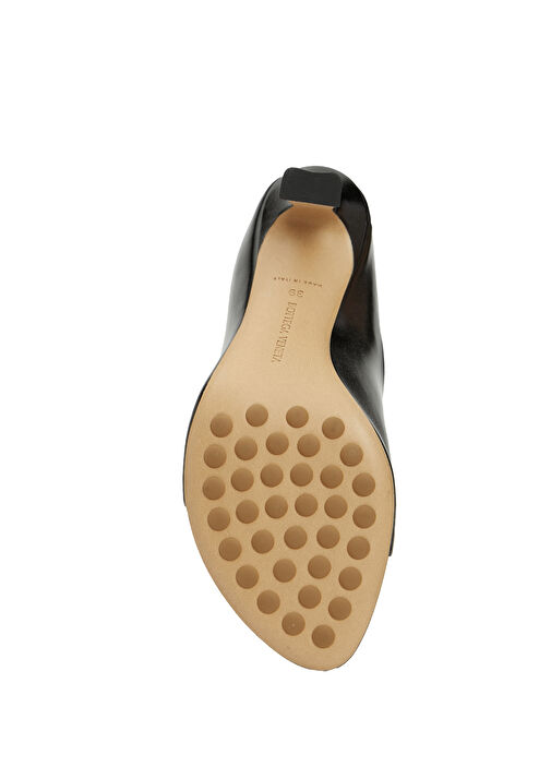 Rana Siyah Kadın Deri Terlik - Görsel 6