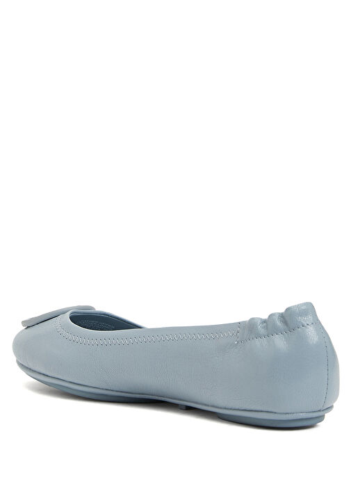Açık Mavi Deri Babet - Görsel 4