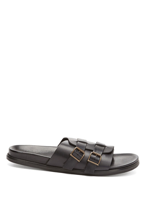 George Hogg Siyah George Hogg Rahat Erkek Deri Terlik