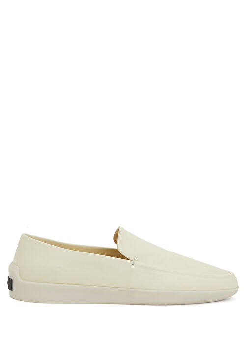 Ekru Kadın Deri Loafer - Görsel 2