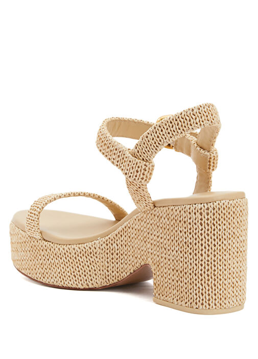 Clara Naturel Platformlu Kadın Sandalet - Görsel 4