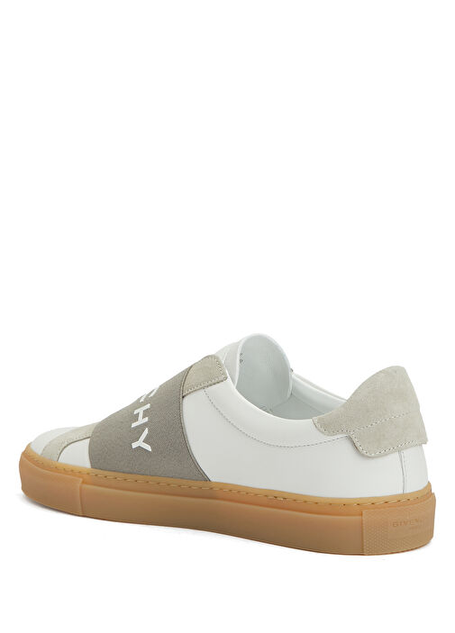 Urban Street Beyaz Gri Kadın Deri Sneaker - Görsel 4