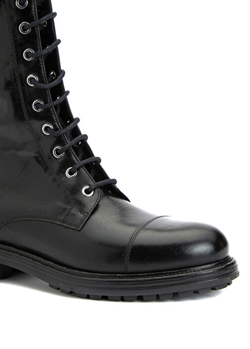 Siyah Kadın Deri Bot - Görsel 7