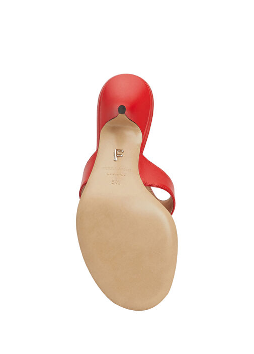 Ferragamo Kırmızı Ferragamo Deri Kadın Terlik