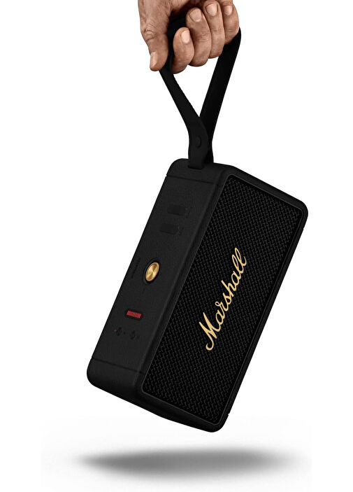 Marshall - Middleton Black and Brass Bluetooth Hoparlör - Siyah