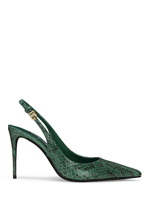 Green crocodile heels online