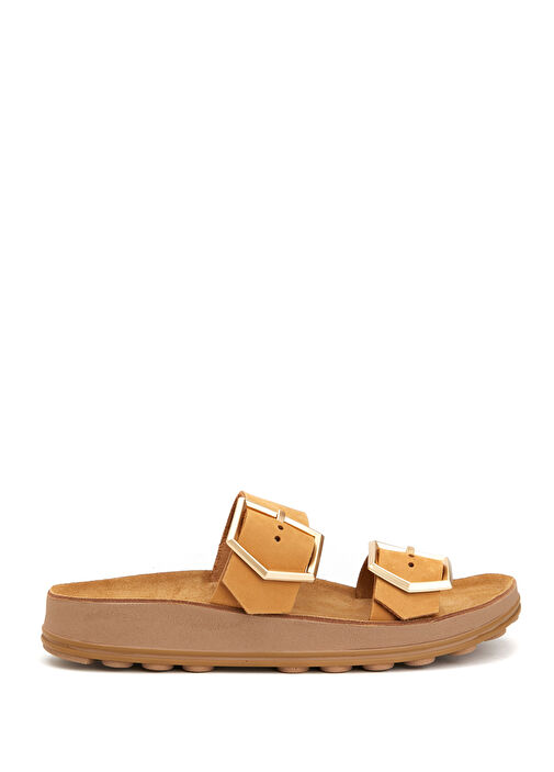 Taba Kadın Deri Terlik - Görsel 2