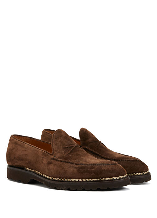 Koyu Kahverengi Erkek Deri Loafer - Görsel 3