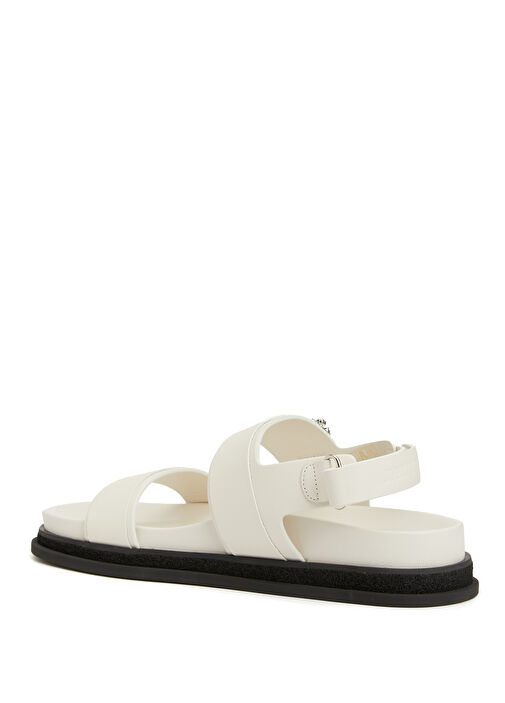Verity Beyaz Kadın Deri Sandalet - Görsel 5