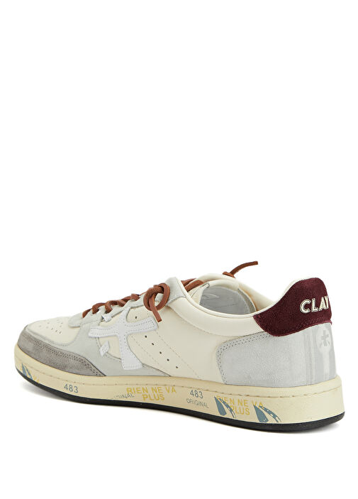 Beyaz Erkek Deri Sneaker - Görsel 4