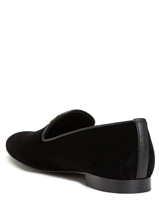 Siyah Logolu Erkek Loafer - Görsel 4
