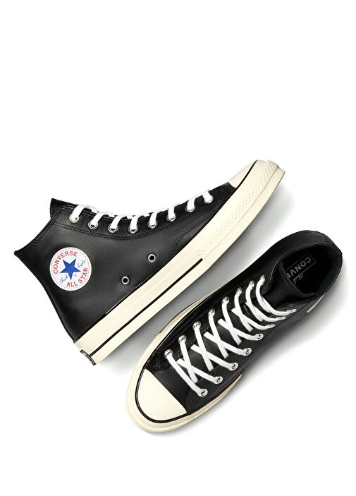 Chuck 70 Siyah Erkek Deri Sneaker - Görsel 5