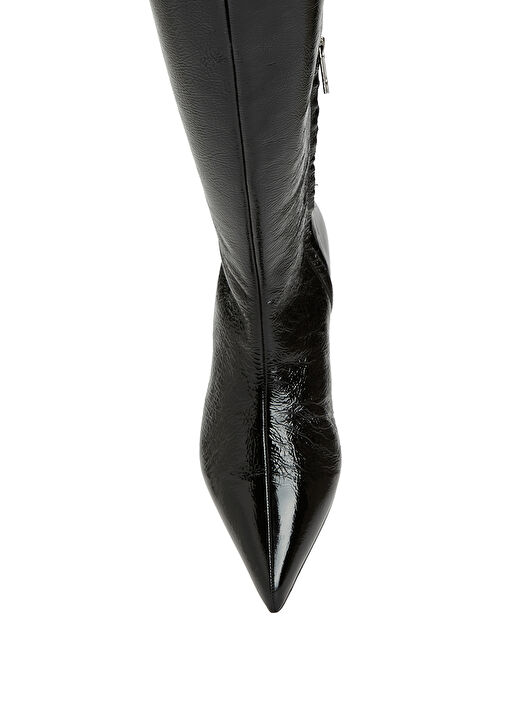 Siyah Kadın Deri Çizme - Görsel 5