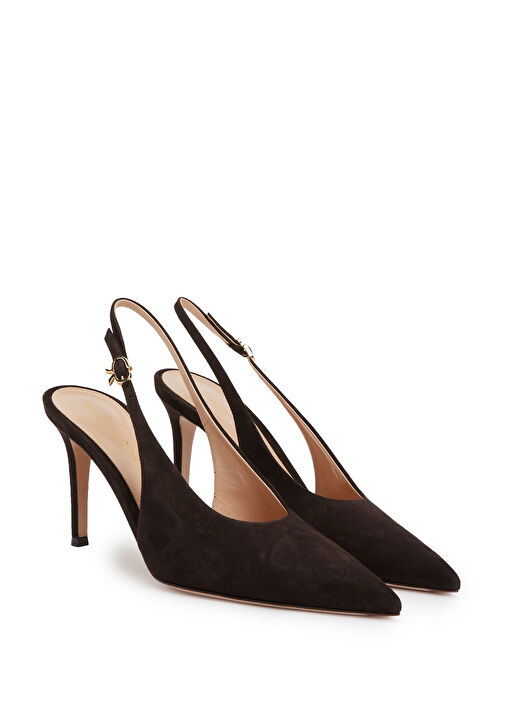 Robbie Kahverengi Deri Topuklu Ayakkabı - Görsel 3