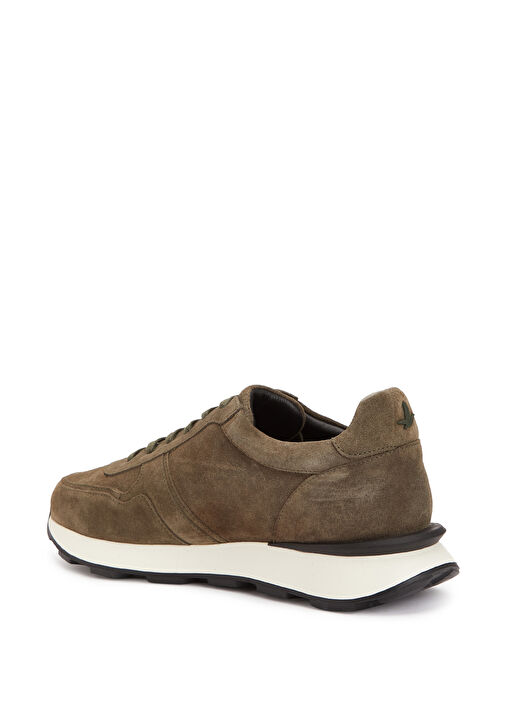 Haki Erkek Deri Sneaker - Görsel 4