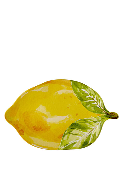 Chiara Alessi - Amalfi Sarı Limon Formlu Melamin Tabak - Sarı