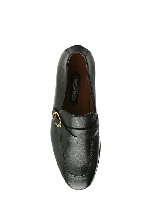 Siyah Erkek Deri Loafer - Görsel 5