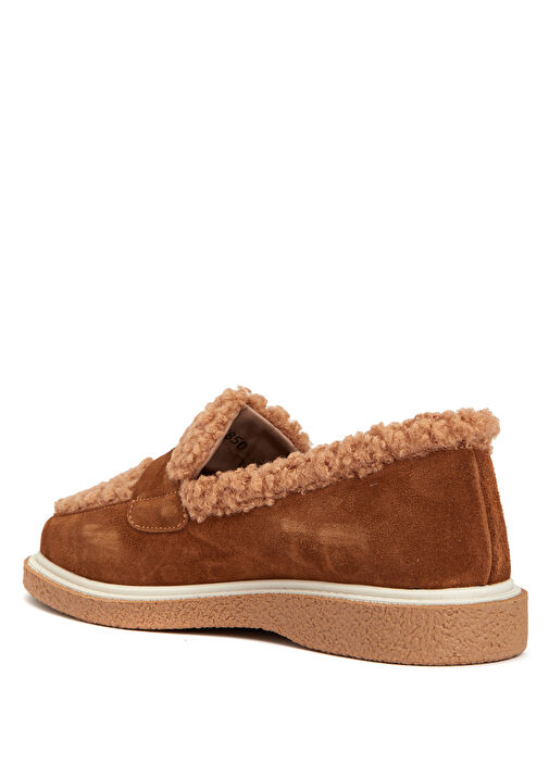 Taba Kadın Süet Loafer - Görsel 4