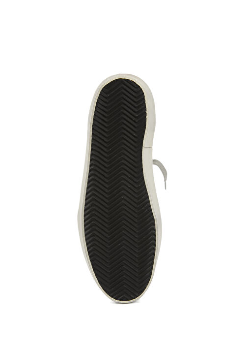 Mid Star Beyaz Lacivert Kadın Deri Sneaker - Görsel 6