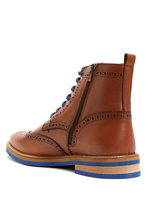 Taba Delik Desenli Erkek Deri Bot - Görsel 4