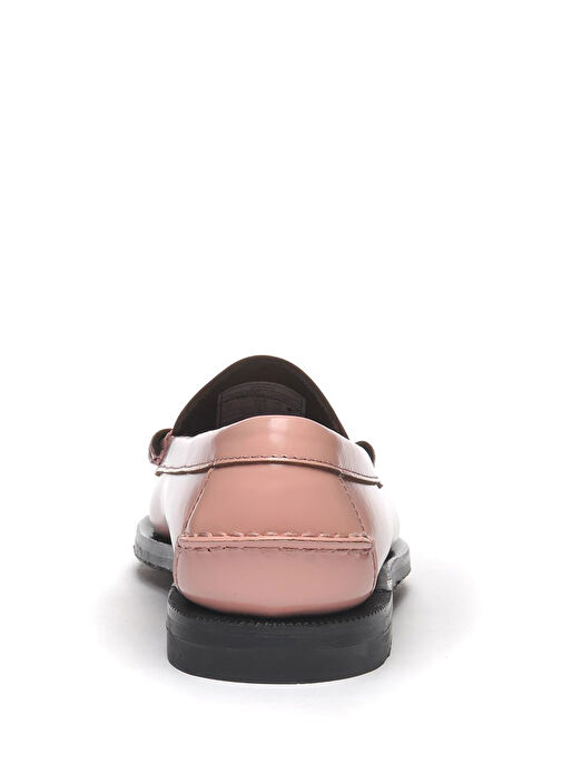 Classic Dan Pigment Pembe Beyaz Kadın Deri Loafer - Görsel 4