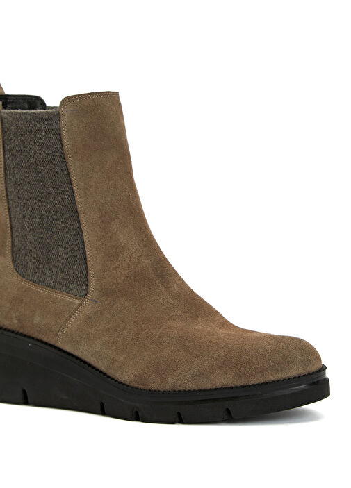 Vizon Lastikli Kadın Deri Bot - Görsel 7