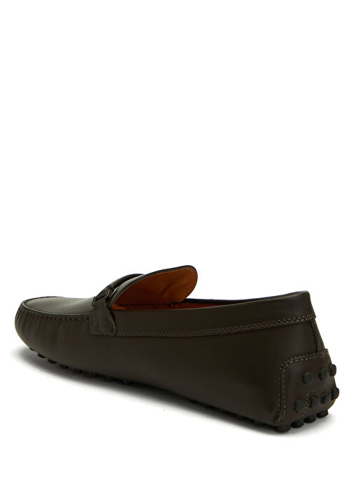 Tod's Kahverengi Tod's Gommino Erkek Deri Loafer