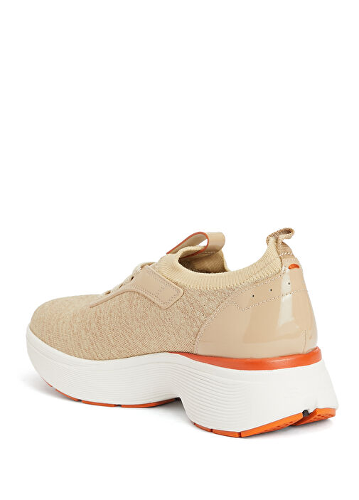Bouncknit Bej Kadın Sneaker - Görsel 4