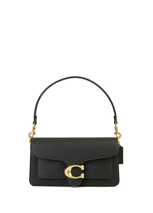 Tabby Siyah Kadın Deri Omuz Çantası