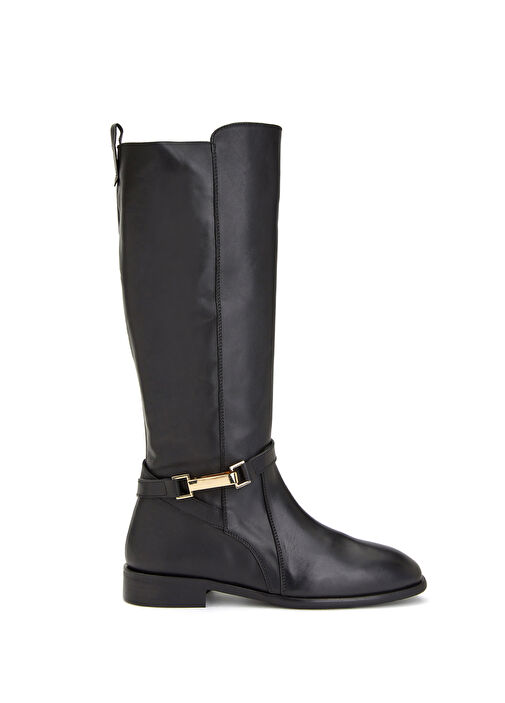 Siyah Kadın Deri Çizme - Görsel 8