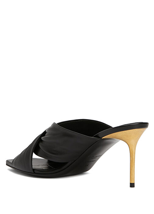 Siyah Kadın Deri Terlik - Görsel 4