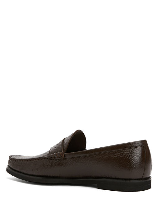 Kahverengi Erkek Deri Loafer - Görsel 4