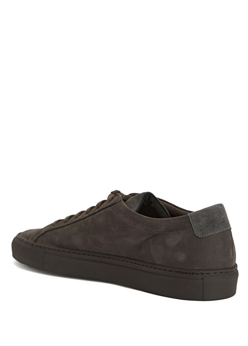 Antrasit Erkek Deri Sneaker - Görsel 4