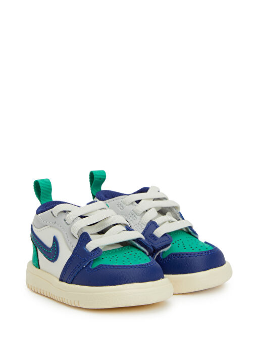 Jordan 1 Beyaz Unisex Çocuk Sneaker - Görsel 3