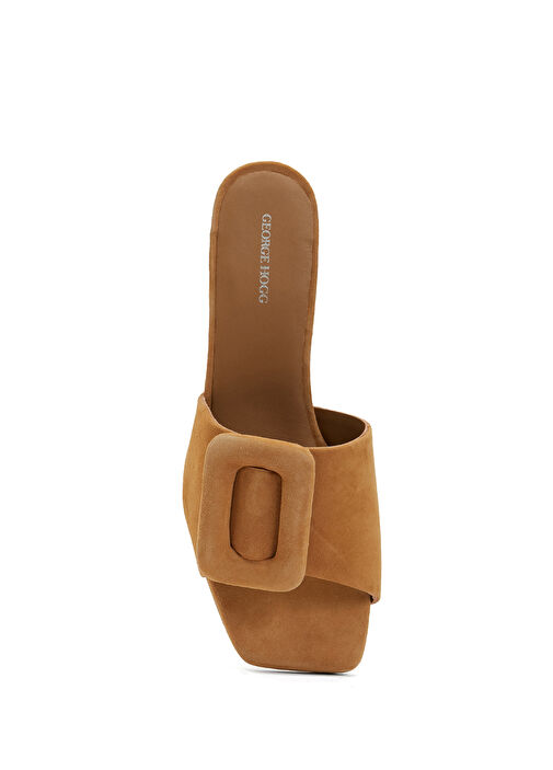 Camel Kadın Süet Terlik - Görsel 5