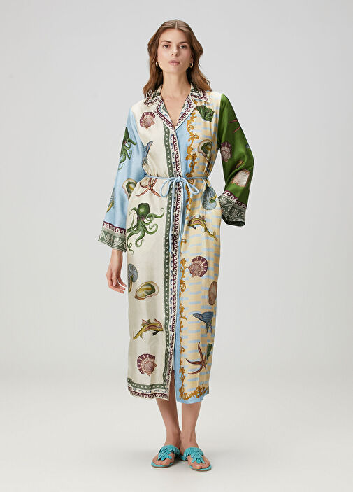 Alemais - Bath House Midi Silk Shirt Dress