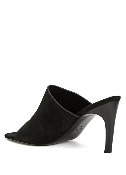 Siyah Kadın Deri Sandalet - Görsel 4