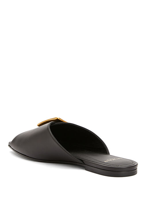 Anthem Siyah Kadın Deri Terlik - Görsel 4