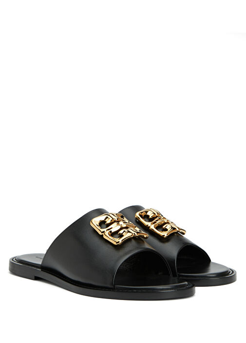 Siyah Kadın Deri Terlik - Görsel 8