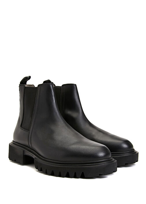 Vince Chunky Siyah Erkek Deri Bot - Görsel 3